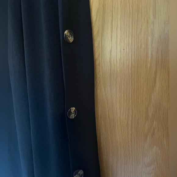 Womens Black Loose Elastic Waist Wide Leg Pants NWOT - Picture 8 of 9